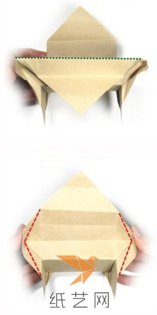 Tutorial on how to make a cute origami cradle. Tutorial on how to make a unique cradle origami box.