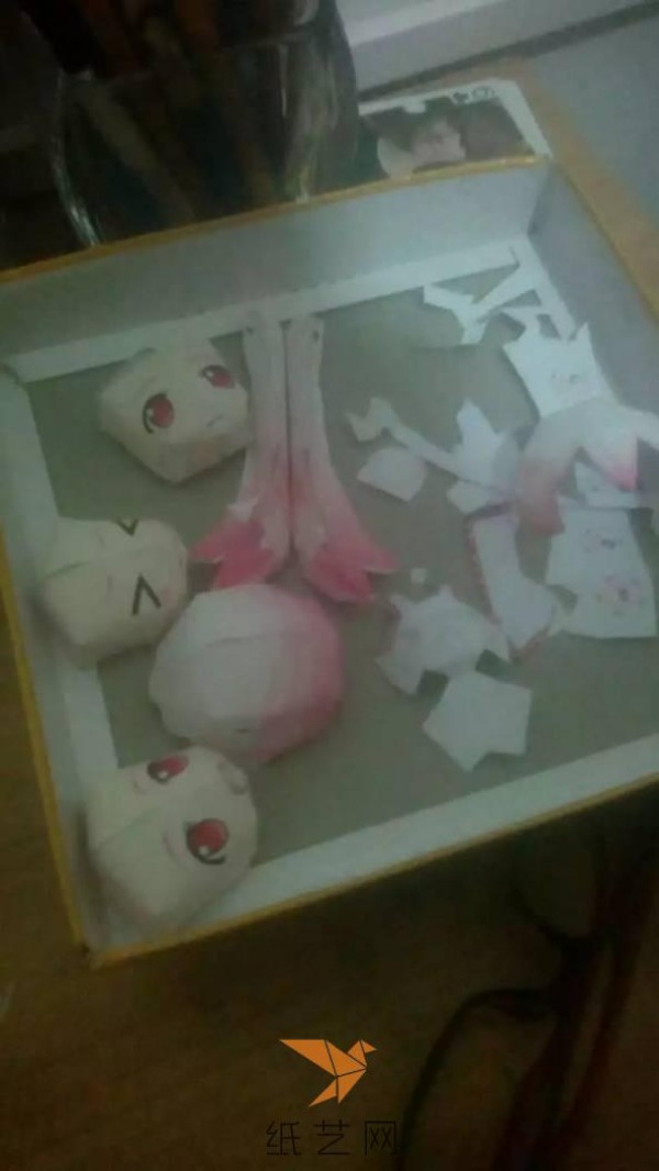 Sakura Hatsune Q version paper model modified version