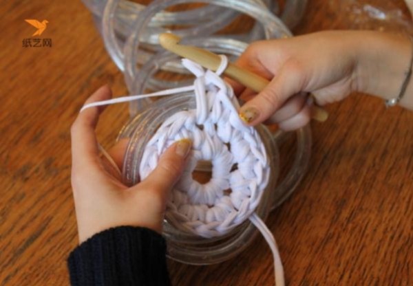 Glowing Romantic Crochet Floor Mat Valentines Day Decor Making Tutorial