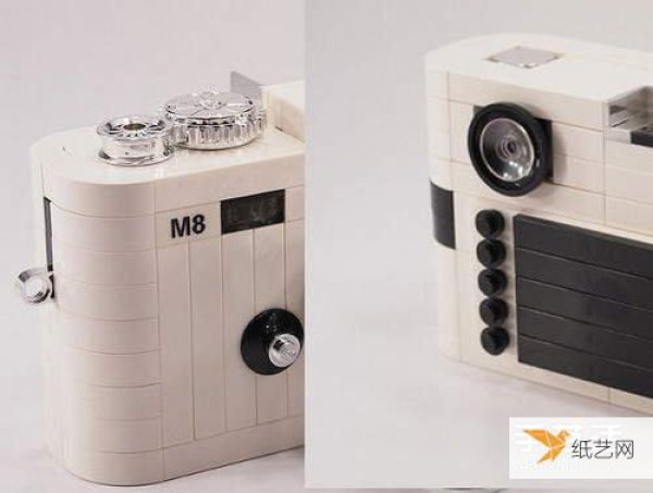 A classic again: LEGO version of the Leica M8 camera model in white