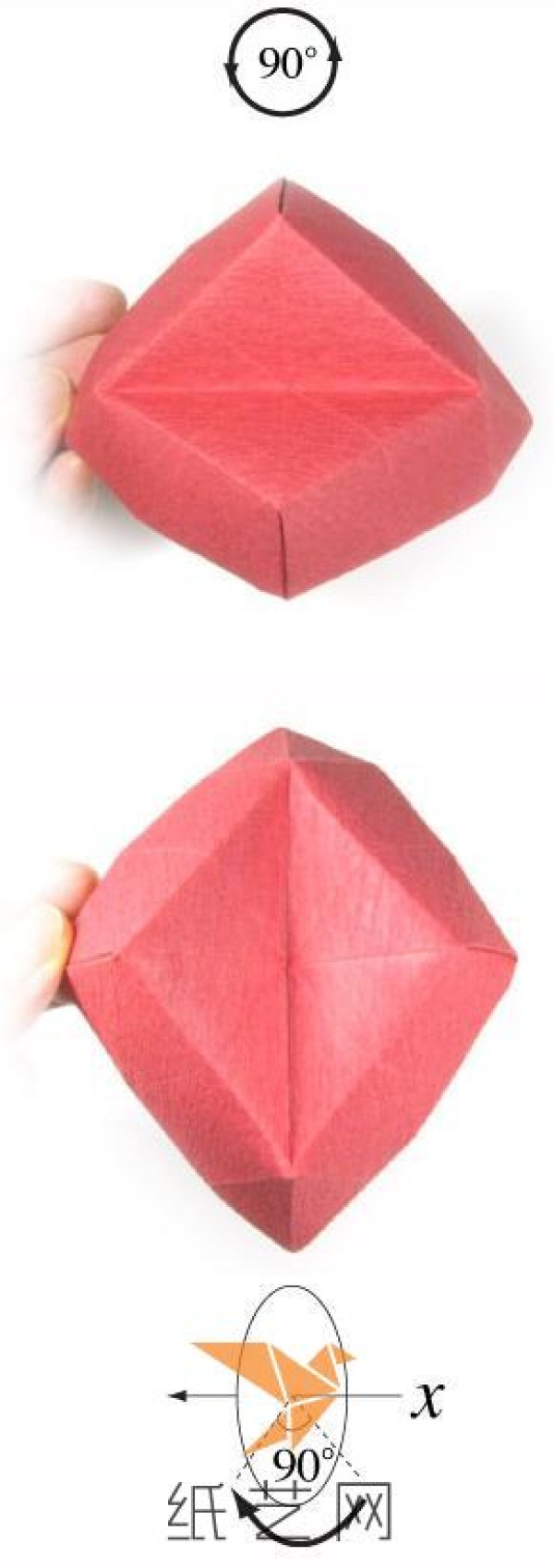 Valentines Day handmade three-dimensional origami heart origami boat making tutorial