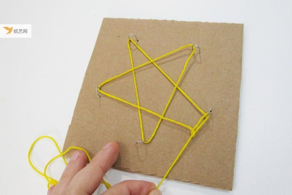 Super simple, yarn winding five-pointed star tutorial! An introductory tutorial on silk painting and wire winding painting!