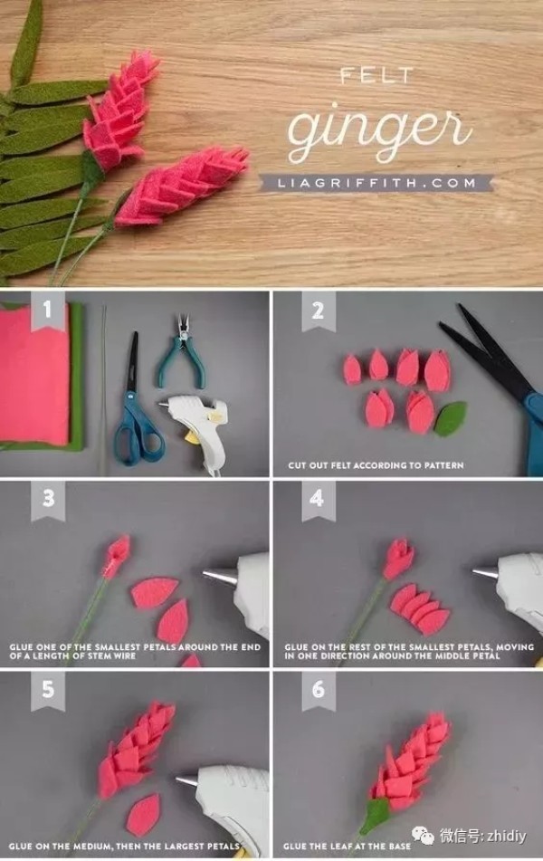 Introductory Tutorial on Nonwoven Fabrics Illustrated Tutorial on Ginger Flowers (Bouquet Series Tutorials)