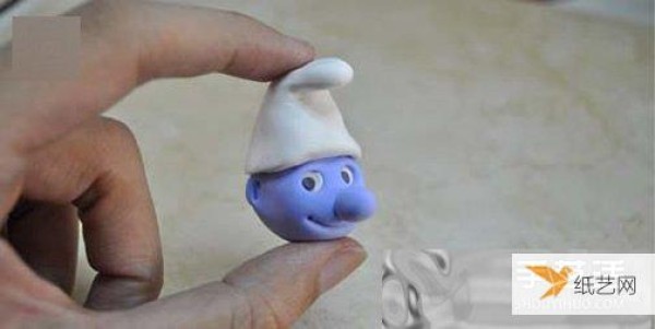 An illustrated tutorial on how to make a Smurf using ultra-light clay