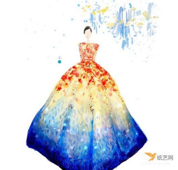 The stunningly beautiful Singaporean artist’s nail polish hand-painted dress work!