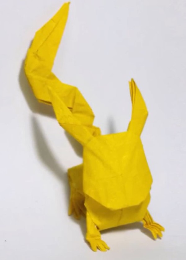 Three-dimensional origami Pikachu origami video handmade tutorial