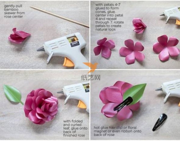 Beautiful Paper Rose Paper Art Making Tutorial