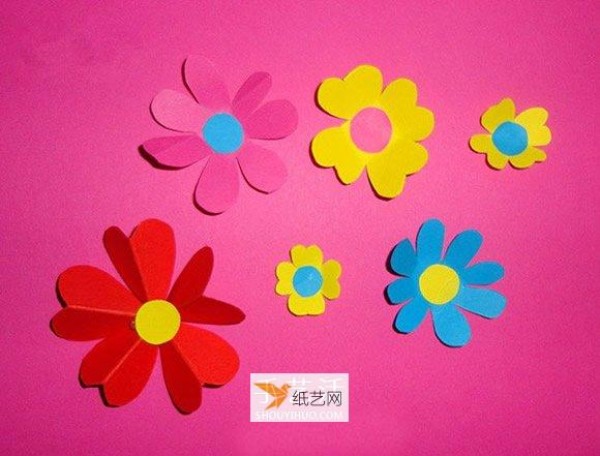 Use cardboard to make a handmade Teachers Day gift flower plate