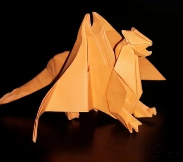 Origami Encyclopedia—How to Fold a Simple Western Handmade Origami Dragon