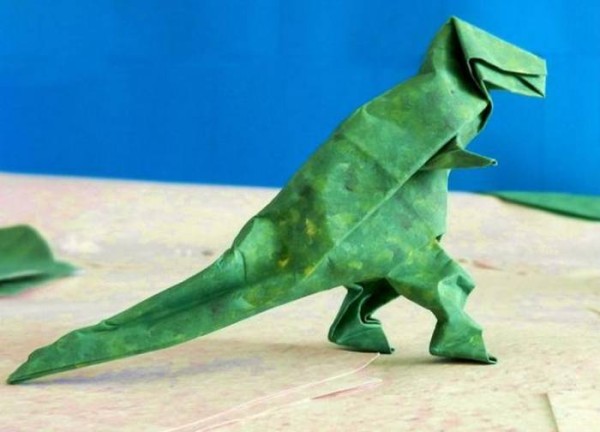 Dinosaur Origami - Tyrannosaurus Rex Origami Making Tutorial