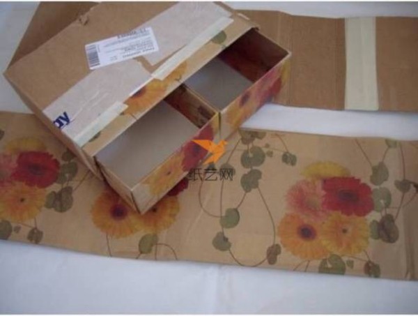 Turn waste into treasure. Beautiful storage cabinet made of cardboard boxes. Tutorial on turning waste into treasure.