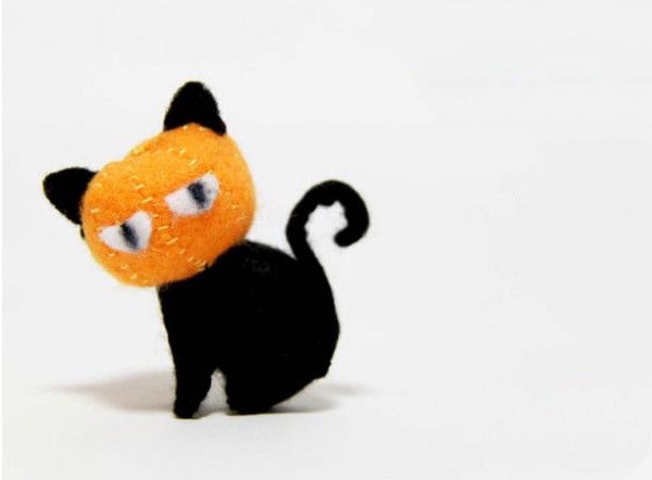 Cute Halloween Pumpkin Kitten Making Tutorial