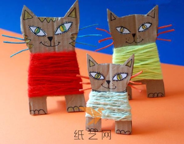 A DIY kitten making tutorial for children to turn waste into treasure by hand