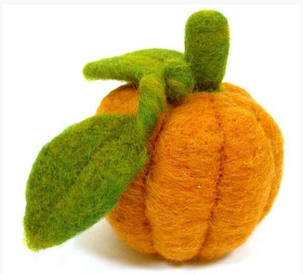 Wool Felt Pumpkin Halloween Pumpkin Making Tutorial