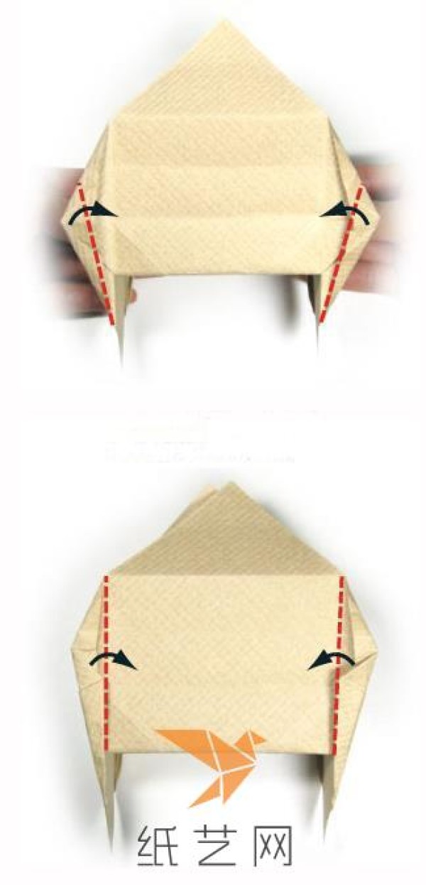 Tutorial on how to make a cute origami cradle. Tutorial on how to make a unique cradle origami box.