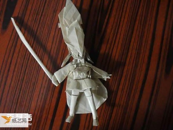 Origami tutorial for Shakugan anime character Shana