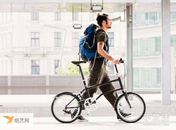 Step on your own electricity! Magnet locking folding bicycle design and production