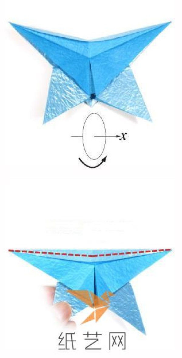 Simple origami butterfly making tutorial for childrens handicrafts