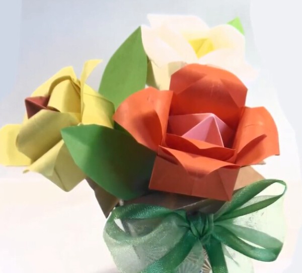 How to fold origami roses | New ways to fold origami roses