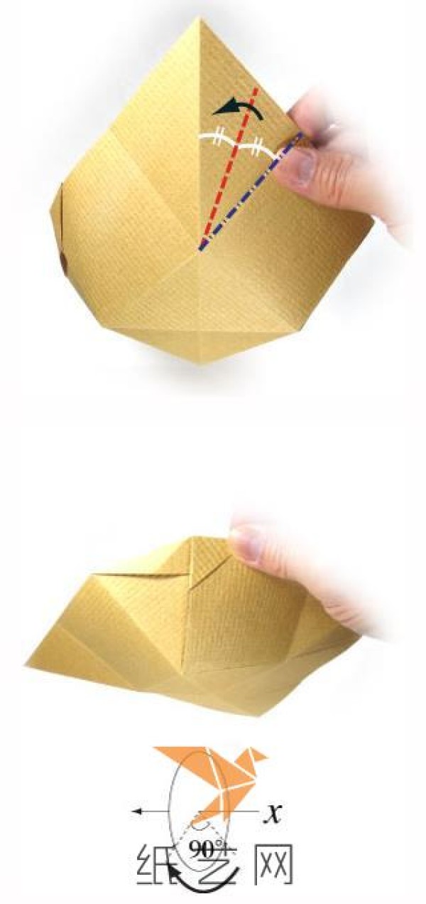 Simple origami box storage box essential tutorial for New Year storage