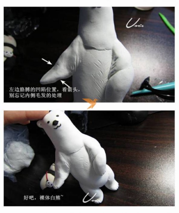 Clay White Bear Making Tutorial Clay Tutorial