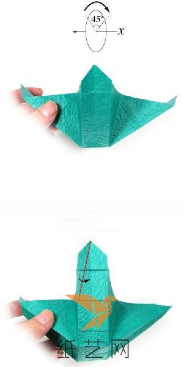 Tutorial on making a special four-corner origami box