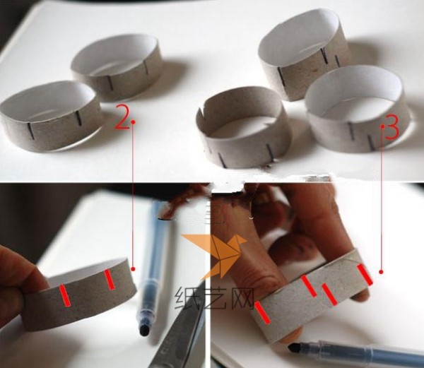 Tutorial on using toilet paper tube waste to make children’s handmade Olympic rings