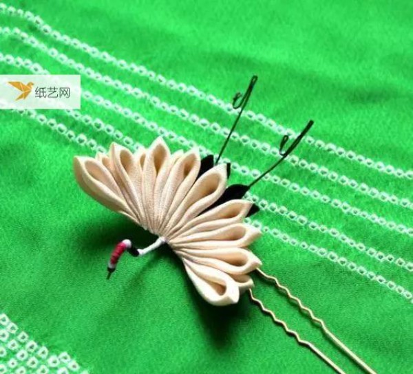 Japanese style fabric hairpin tutorial is here