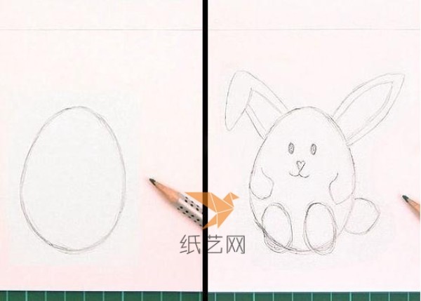 Tutorial on how to hand-make cute three-dimensional bunny greeting cards