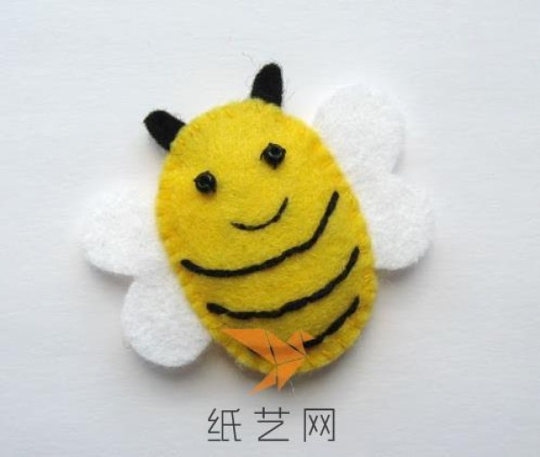 Cute non-woven bee making tutorial