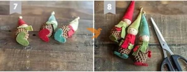 Super cute fabric pine cone elf making tutorial fabric art tutorial