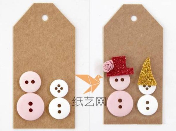 Cute handmade Christmas gift wrapping decorative card DIY tutorial