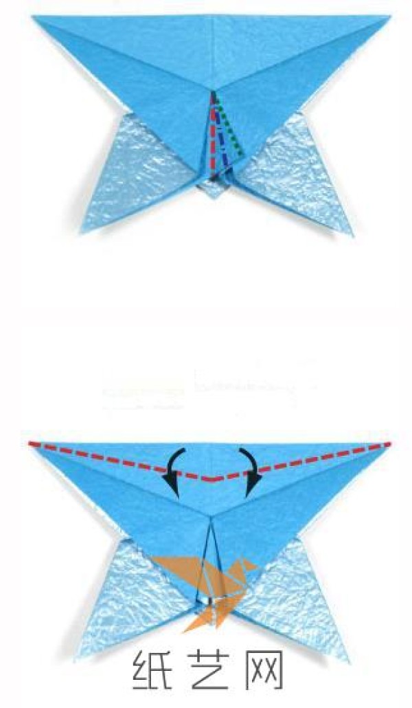 Simple origami butterfly making tutorial for childrens handicrafts