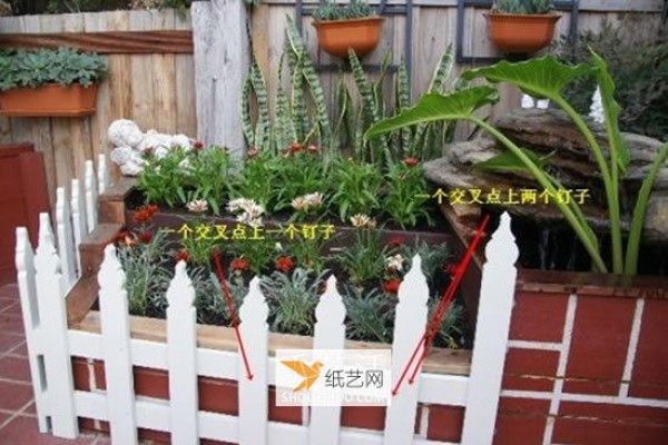 Tutorial on how to make your own small wooden garden fence