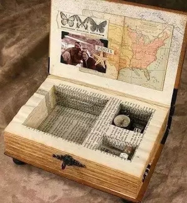 Turn waste into treasure, a storage box made of old books!