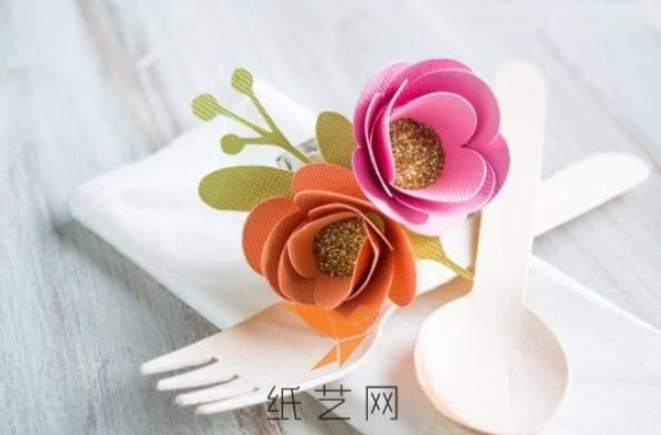 Tutorial on how to make beautiful flower tableware rings