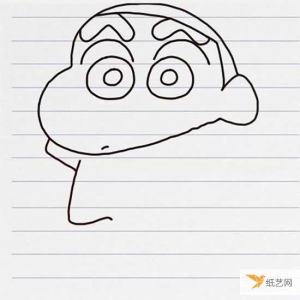 Crayon Shin-chan simple drawing tutorial that looks cute