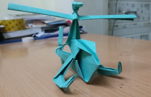 Origami helicopter tutorial