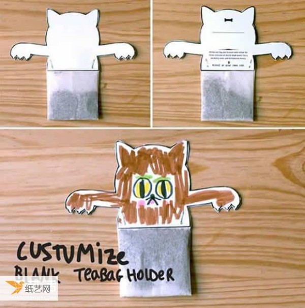 Tutorial on how to make handmade Halloween tea bags using cardboard