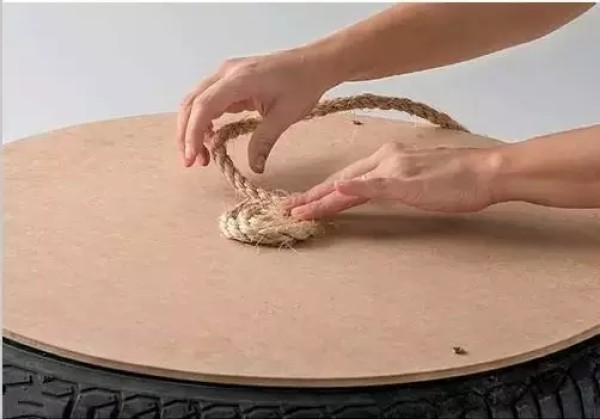 Turning waste into treasure! Replaced tires can also be repurposed! Tires turn into furniture decoration!