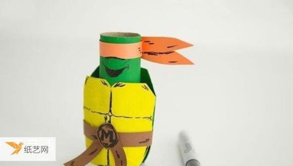 The amazing Teenage Mutant Ninja Turtles were born. The process of making Teenage Mutant Ninja Turtle dolls using paper rolls.