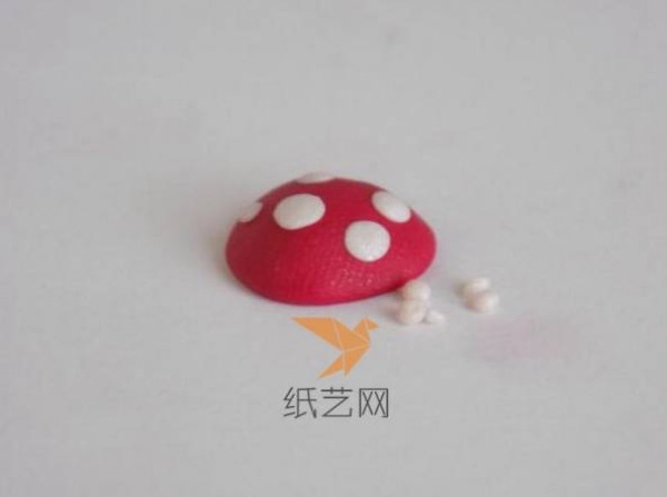 Cute ultra-light clay mushrooms handmade tutorial for children