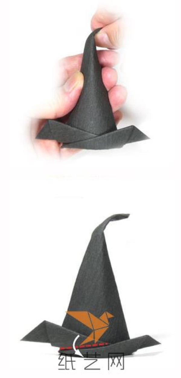 Halloween origami wizard hat simple origami