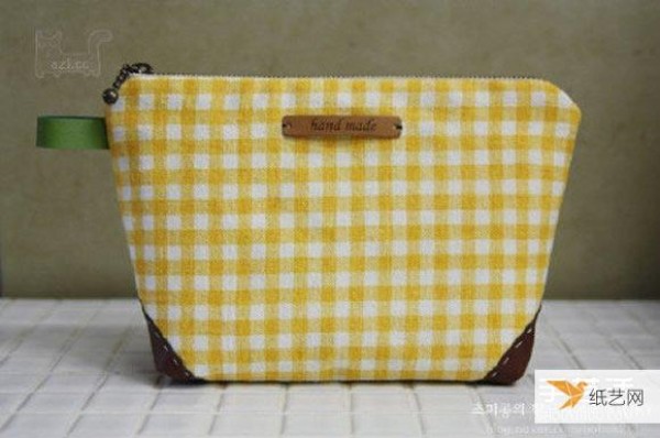 Tutorial on how to make a homemade Korean fabric cosmetic bag