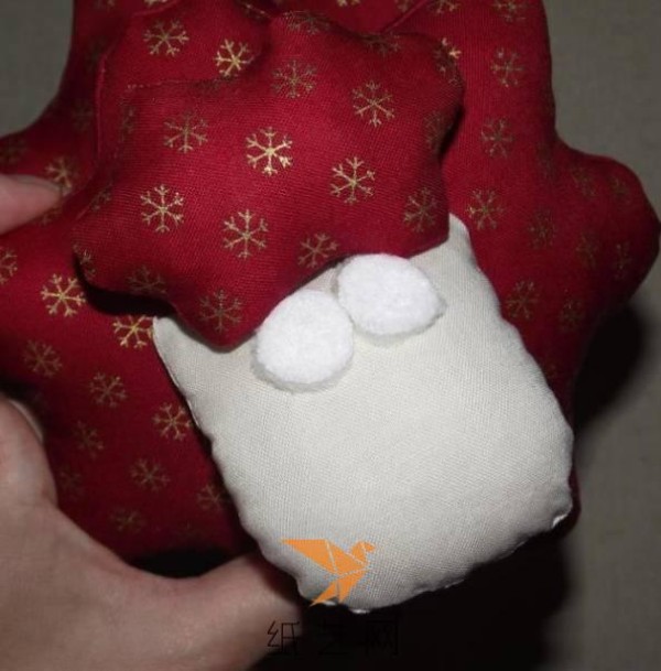 Festive fabric lamb doll, mascot for the Year of the Sheep