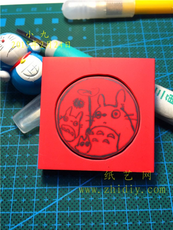 Rubber stamp Totoro small stamp