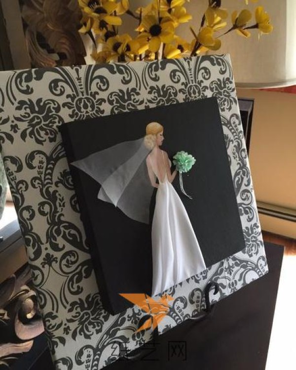 How about giving your own three-dimensional bridal decoration painting to your newlywed friends?