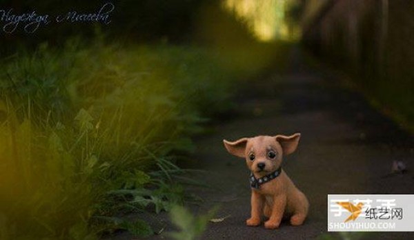 Pictures of cute and exquisite wool felt animal works that can melt peoples hearts