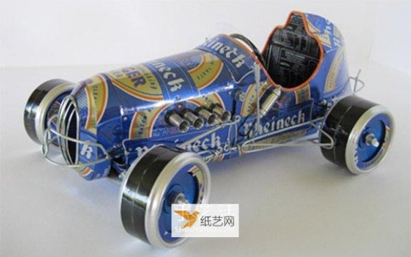 Use cans to create beautiful car model works