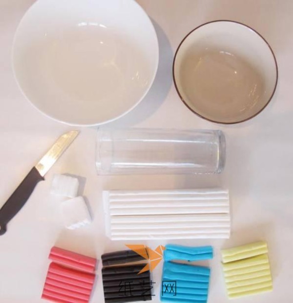 How to use ultra-light clay to make a water ripple-like storage tray